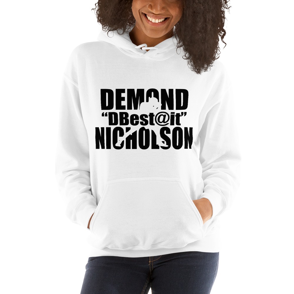 "DBest@It" by Demond Nicholson, Women's Hoodie Black Logo