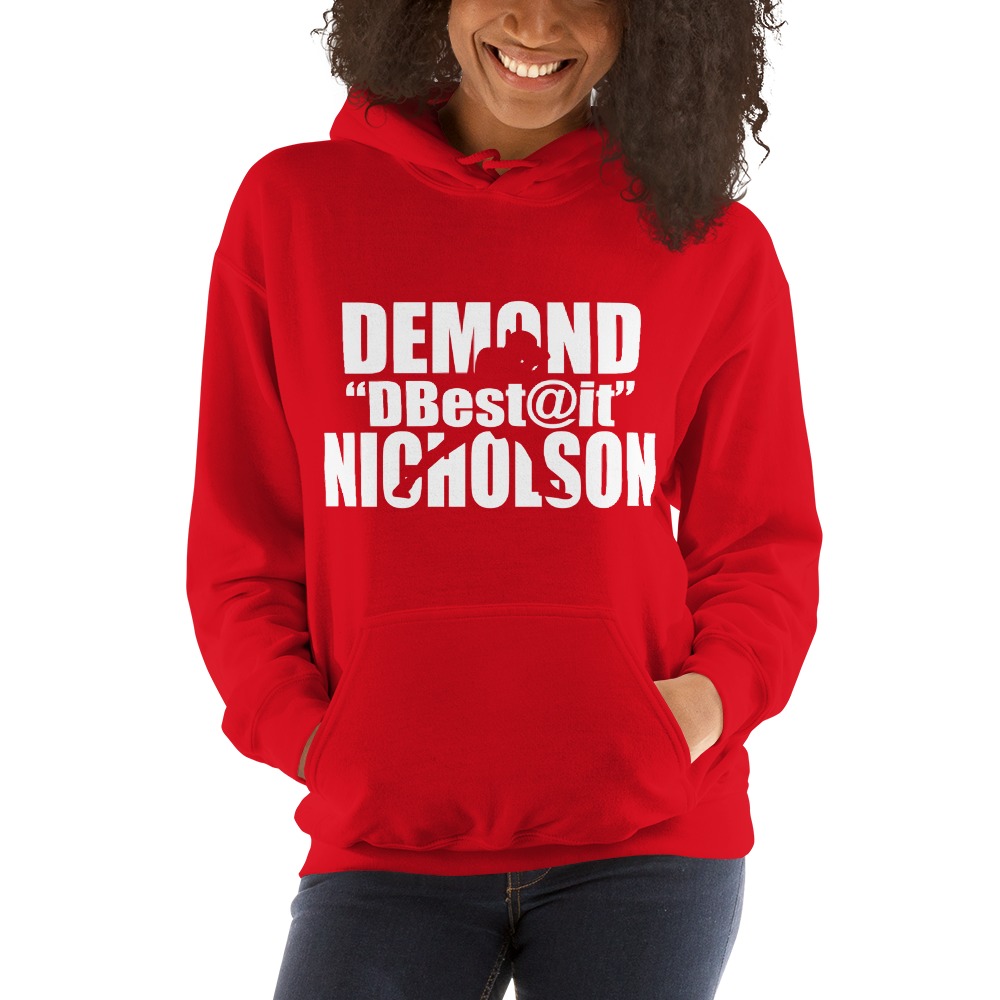 "DBest@It" by Demond Nicholson, Women's Hoodie White Logo