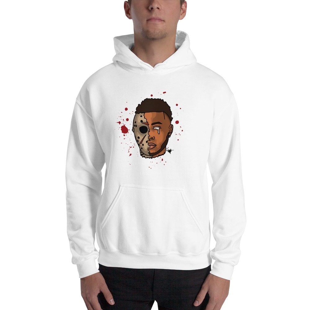 KJ Gray 1/2 Demon Splatter Hoodie on MILLIONS KJ Gray 1/2 Demon Splatter Hoodie