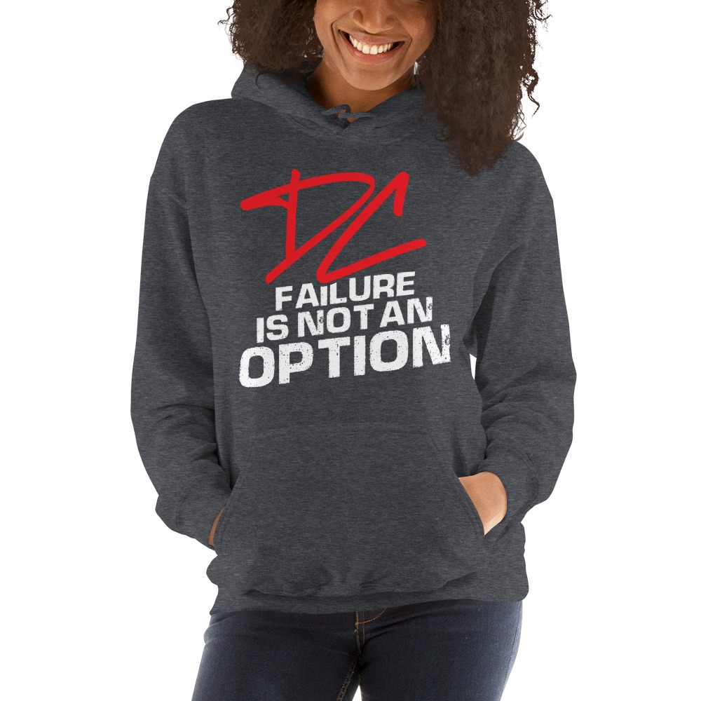 Failure is not an option V#2 by Derrick Curtis Jr Hoodie, White Logo