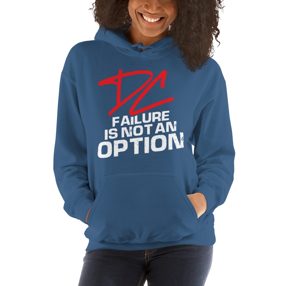 Failure is not an option V#2 by Derrick Curtis Jr Hoodie, White Logo