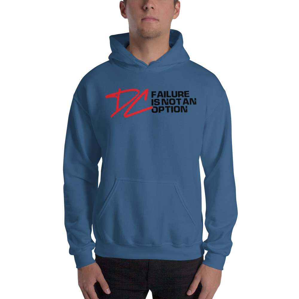 Failure is not an option V#1 by Derrick Curtis Jr Hoodie, Black Logo
