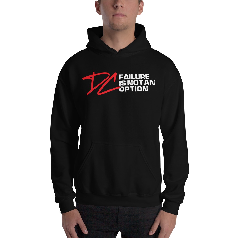 Failure is not an option V#1 by Derrick Curtis Jr Hoodie, White Logo
