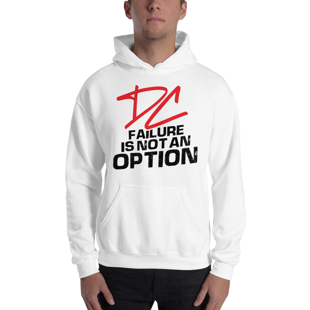 Failure is not an option V#2 by Derrick Curtis Jr Hoodie, Black Logo
