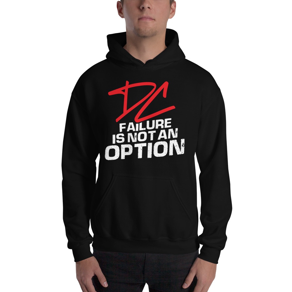 Failure is not an option V#2 by Derrick Curtis Jr Hoodie, White Logo