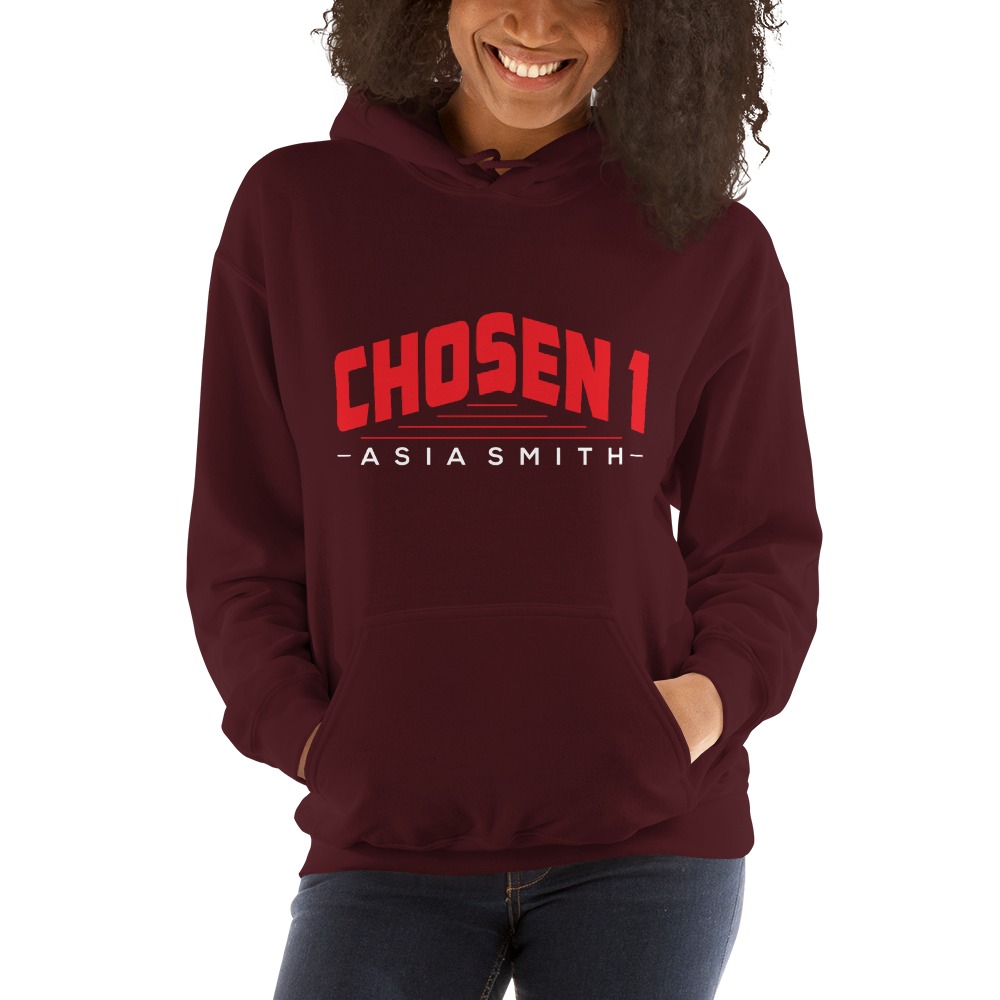 Chosen 1 by Asia Smith, Hoodie, White Logo