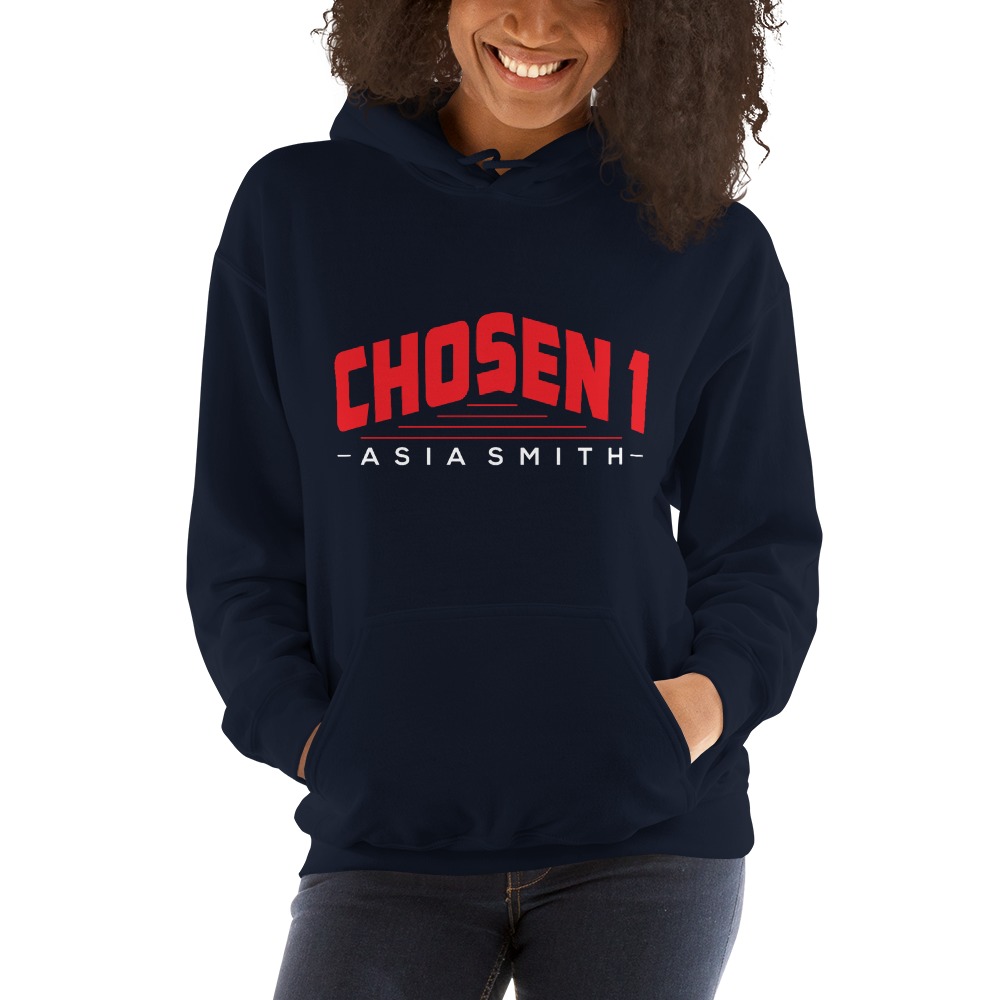 Chosen 1 by Asia Smith, Hoodie, White Logo