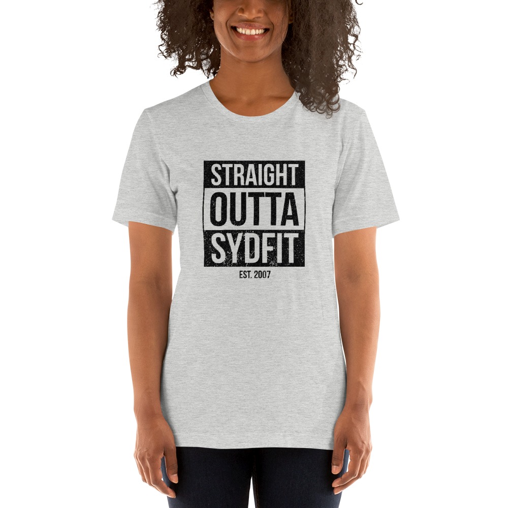 Straight Outta SydFIT, T-Shirt, Black Logo