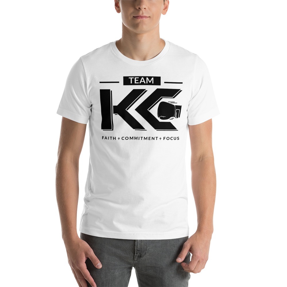 Team KC by Kaitlyn Clark Men's T-Shirt , Black Logo