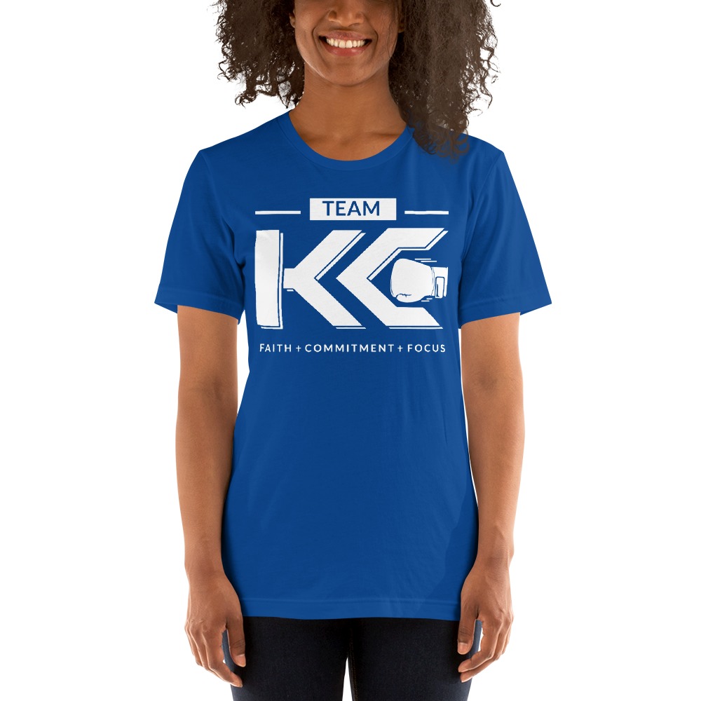 Team KC by Kaitlyn Clark Women's T-Shirt , White Logo