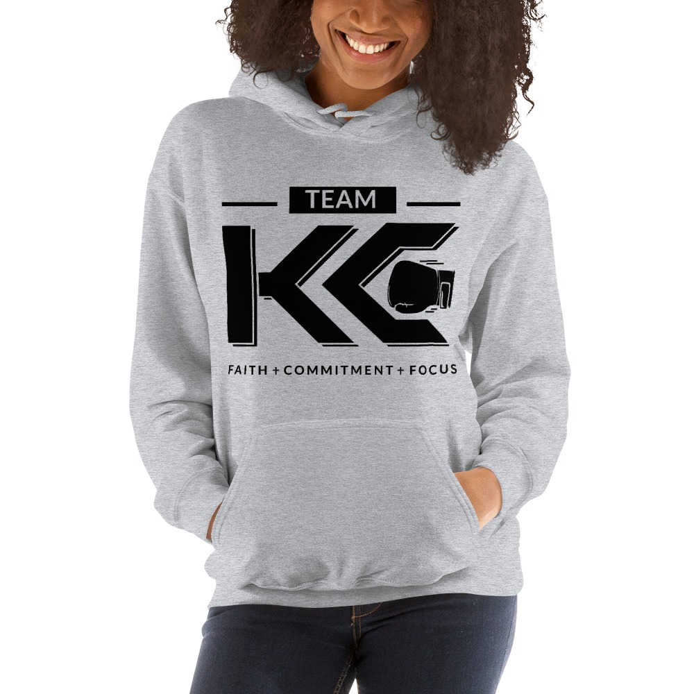 Team KC by Kaitlyn Clark Hoodie , Black Logo