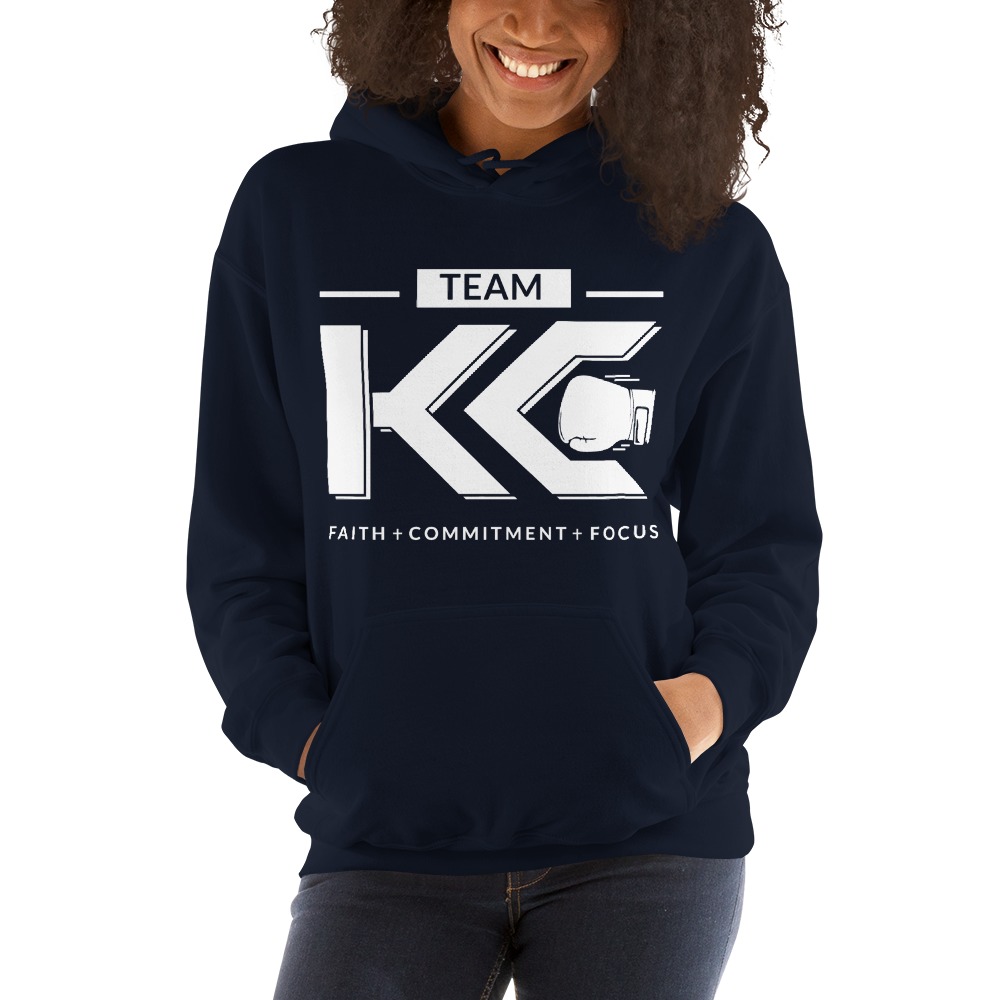 Team KC by Kaitlyn Clark Women's Hoodie , White Logo
