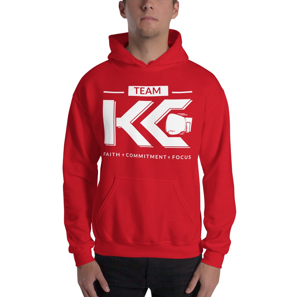 Team KC by Kaitlyn Clark Hoodie , White Logo