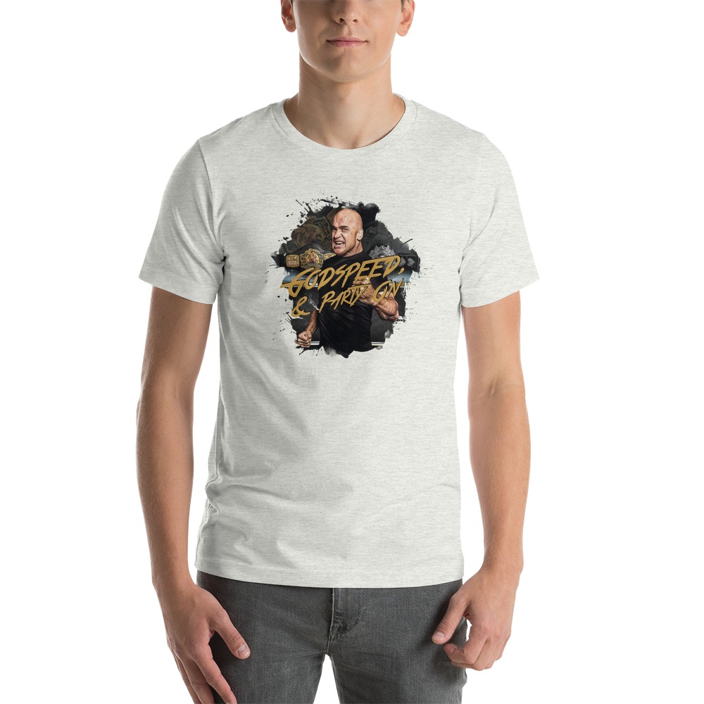 "Godspeed & Party On" by Bas Rutten, Men's T-Shirt