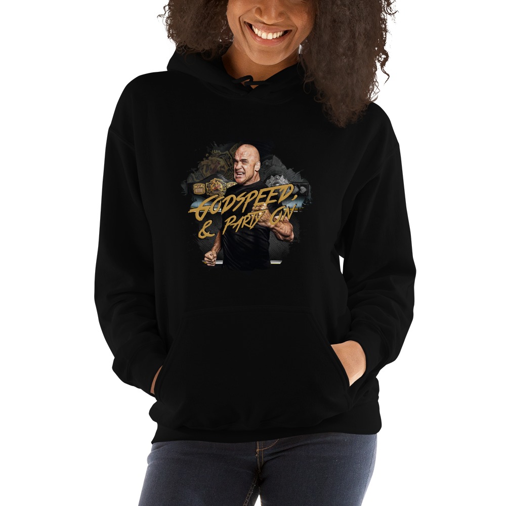 "Godspeed & Party On" by Bas Rutten, Women's Hoodie