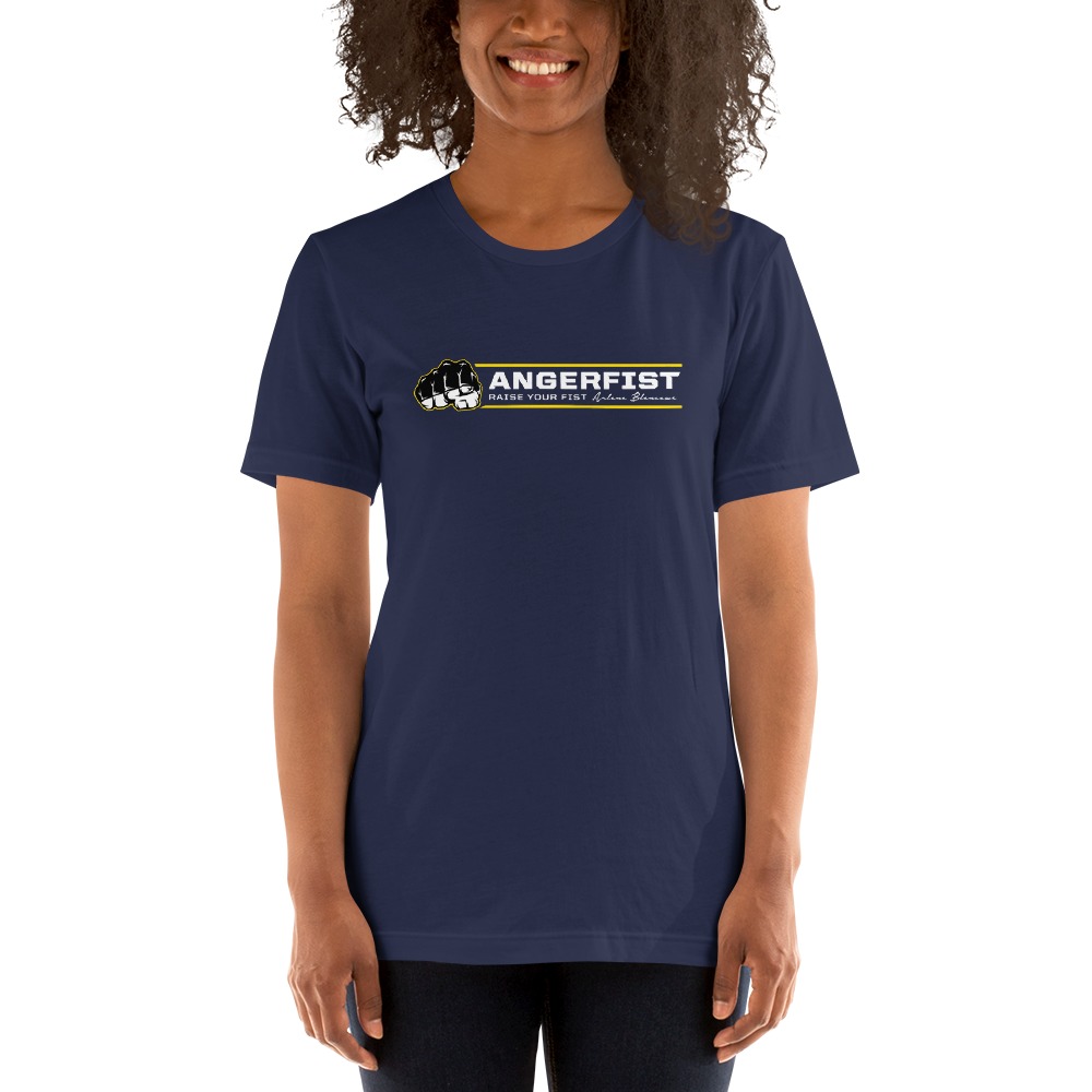 Anger Fist by Arlene Blencowe Women's T-Shirt, Light Logo