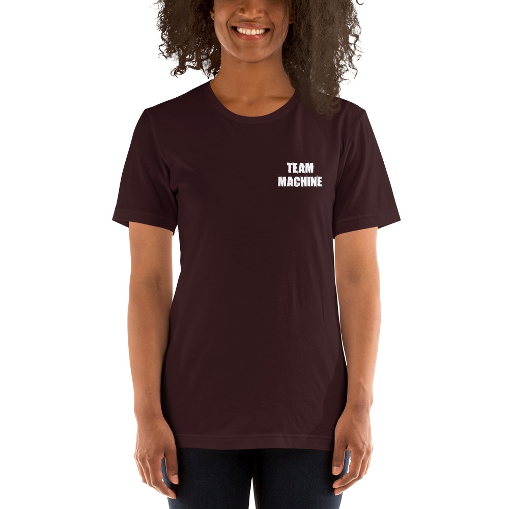 Team Machine by Chris Arnold, Women's T-Shirt, White Logo Mini