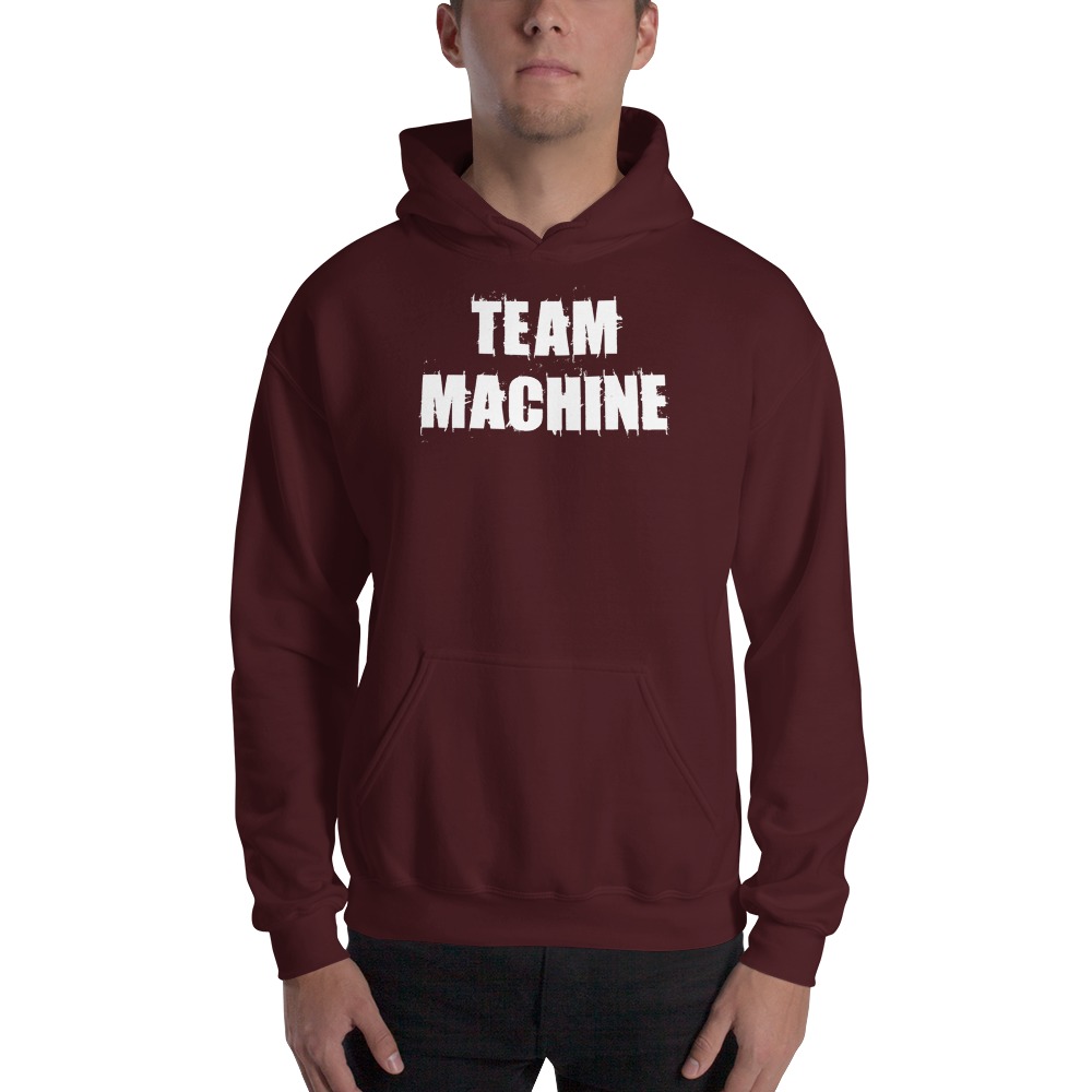 Team Machine by Chris Arnold, Hoodie, White Logo