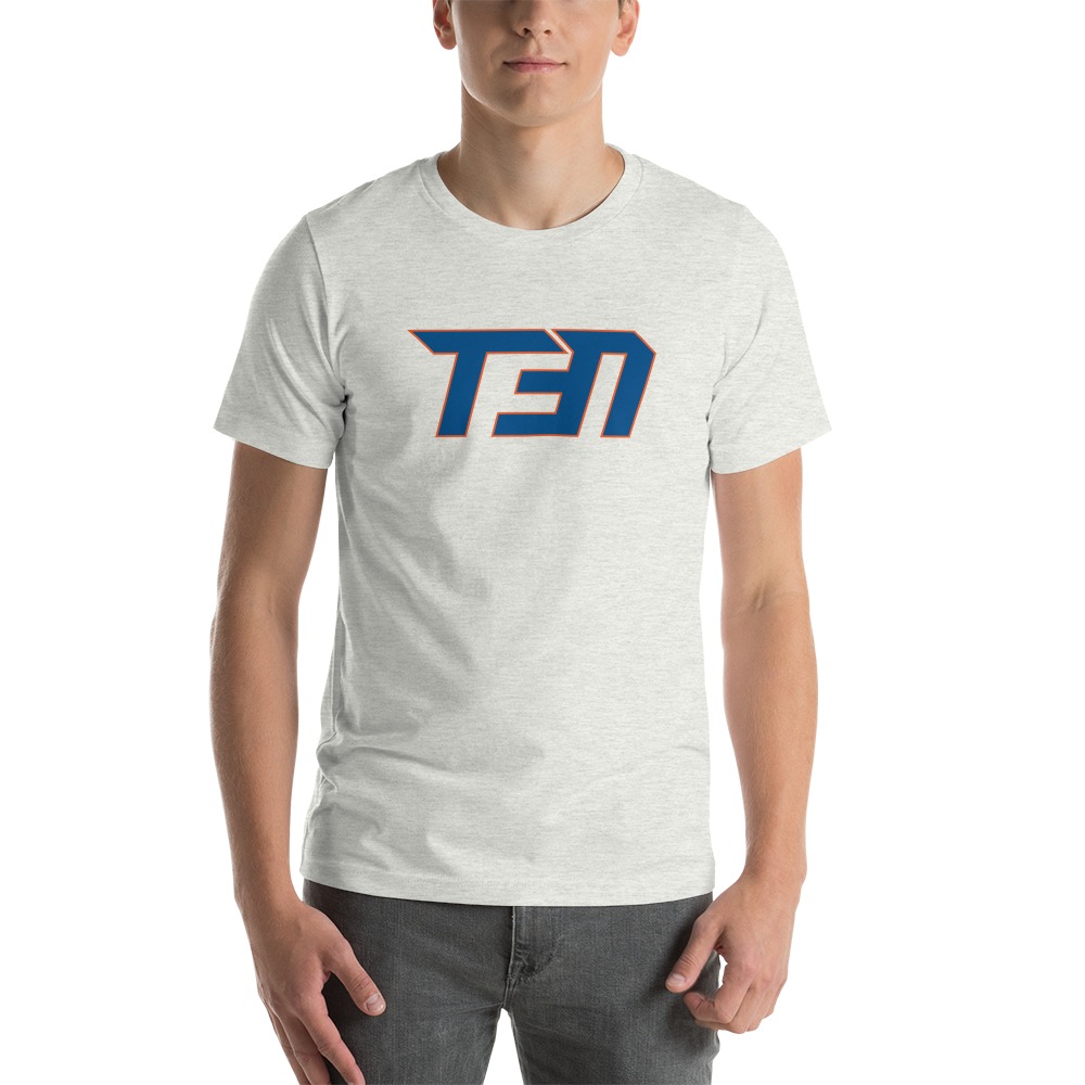 Tomas Nido, Men's T-Shirt, Blue and Orange Logo
