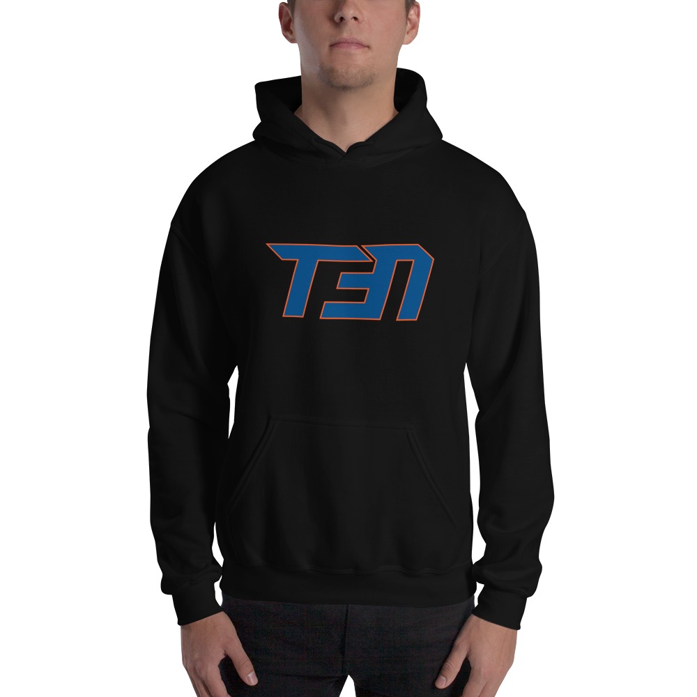 Tomas Nido, Men's Hoodie, Blue and Orange Logo