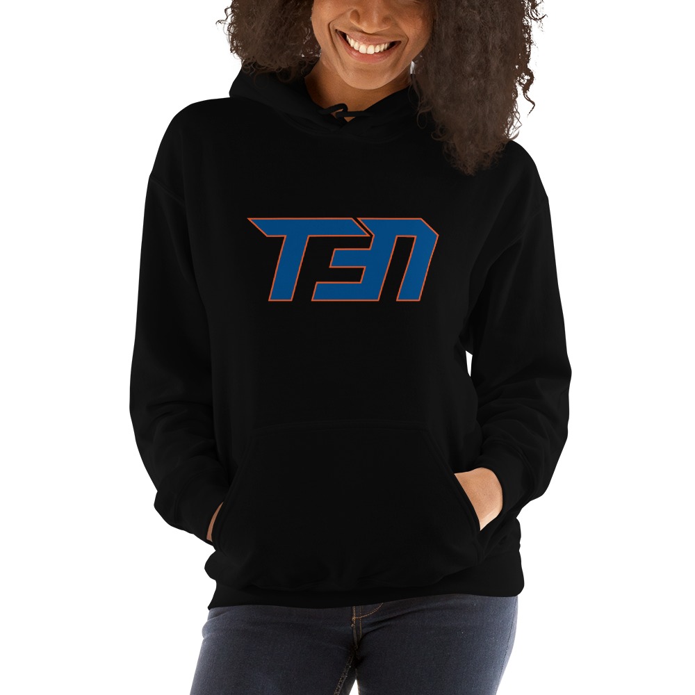 Tomas Nido, Women's Hoodie, Blue and Orange Logo