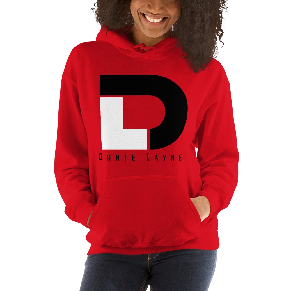 Donte Layne Women's Hoodie, White and Black