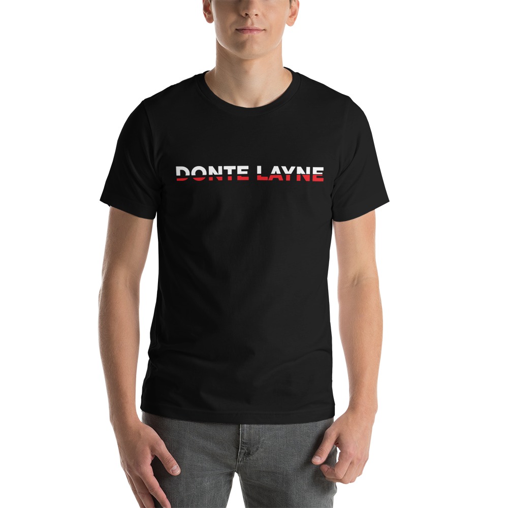 Donte Layne Limited Edition, Men's T-Shirt, Red and White