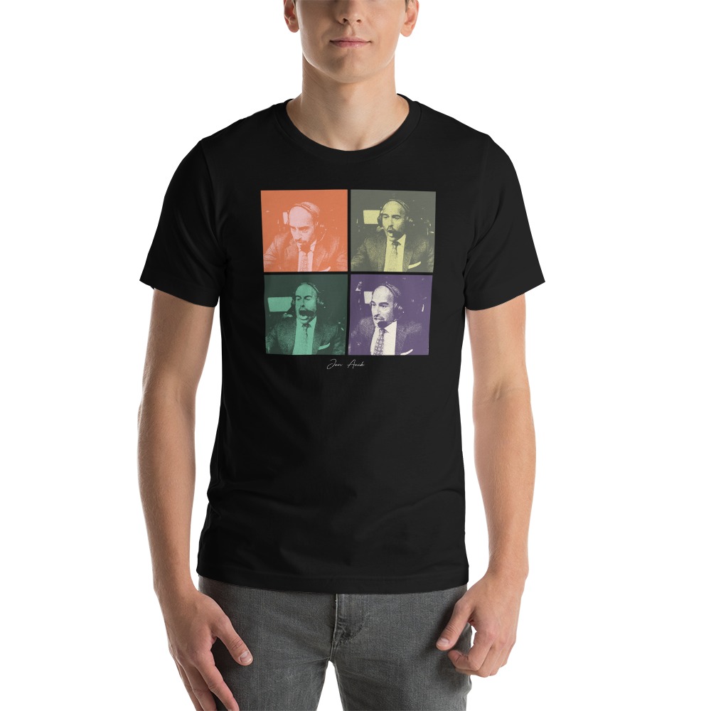 Jon Anik Faces Men's T-Shirt , White Logo