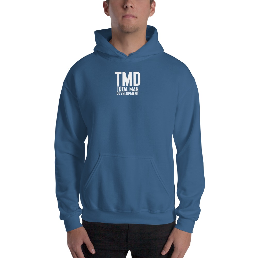 TMD by Ezra Millington Hoodie , White Logo