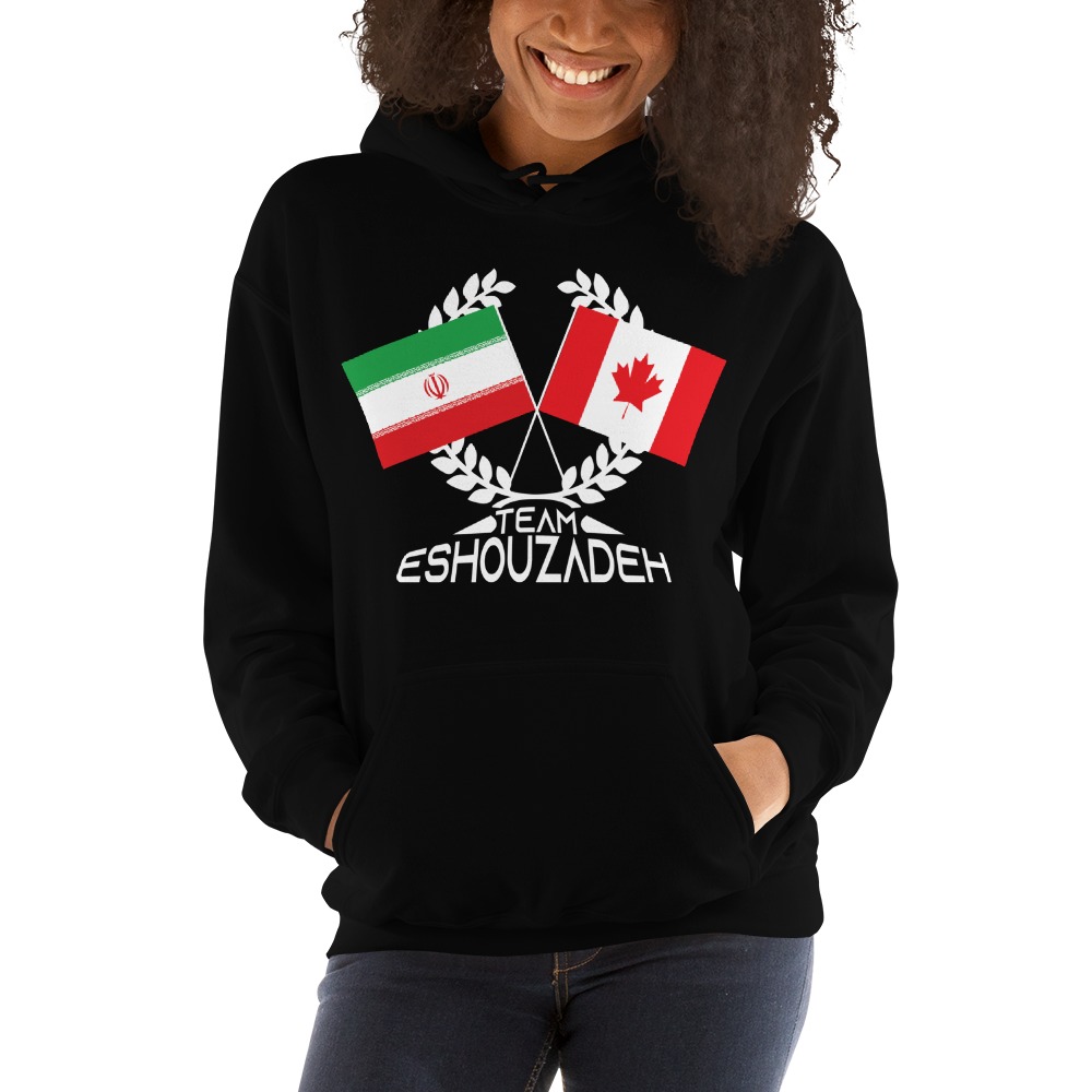 Team Eshouzadeh Hoodie, White Logo
