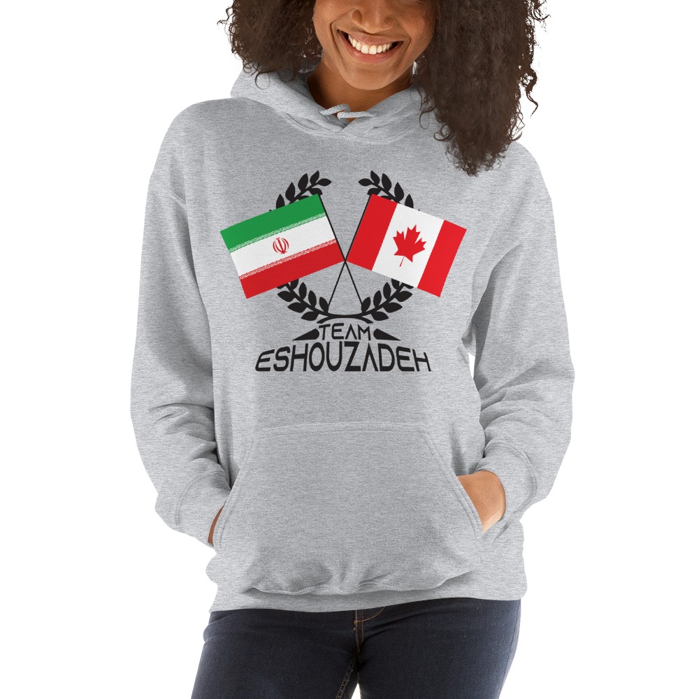 Team Eshouzadeh Hoodie, Black Logo