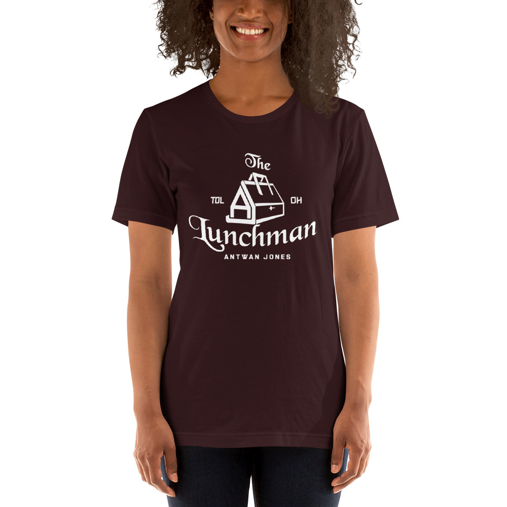 Lunchman by Antwan Jones, Unisex T-Shirt, Light Logo