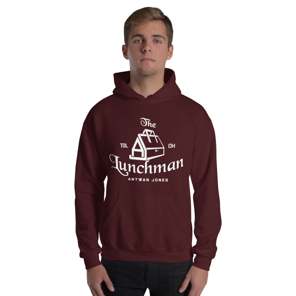 Lunchman by Antwan Jones, Men's Hoodie, Light Logo