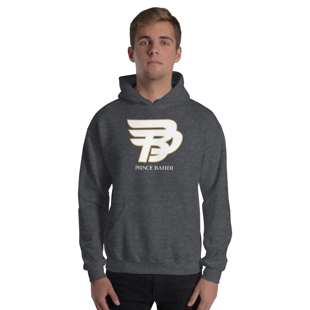 Lucas "Prince" Bahdi Men's Hoodie, White Logo
