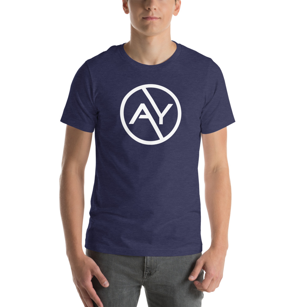 AY by Albert Young, Men's T-Shirt, White Logo