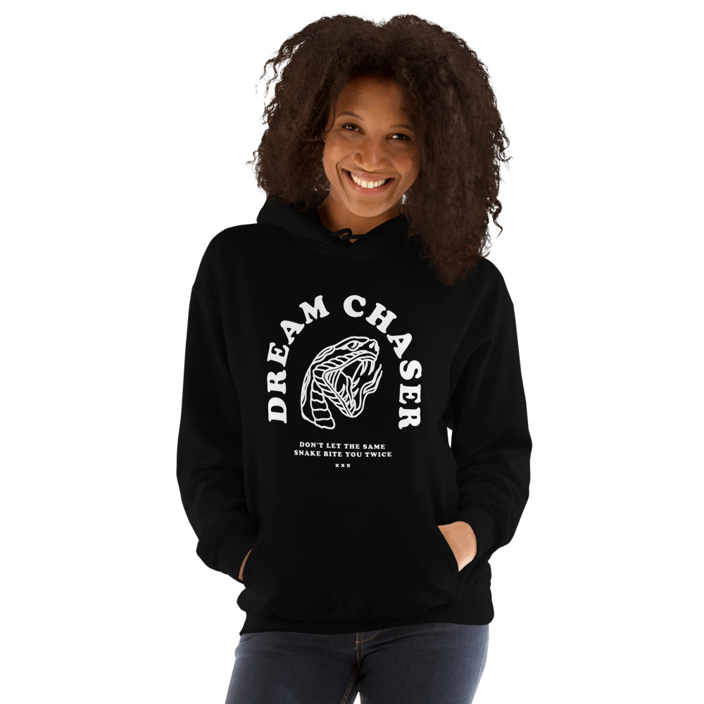 Dream Chaser by Jerome Black, Women's Hoodie, Light Logo