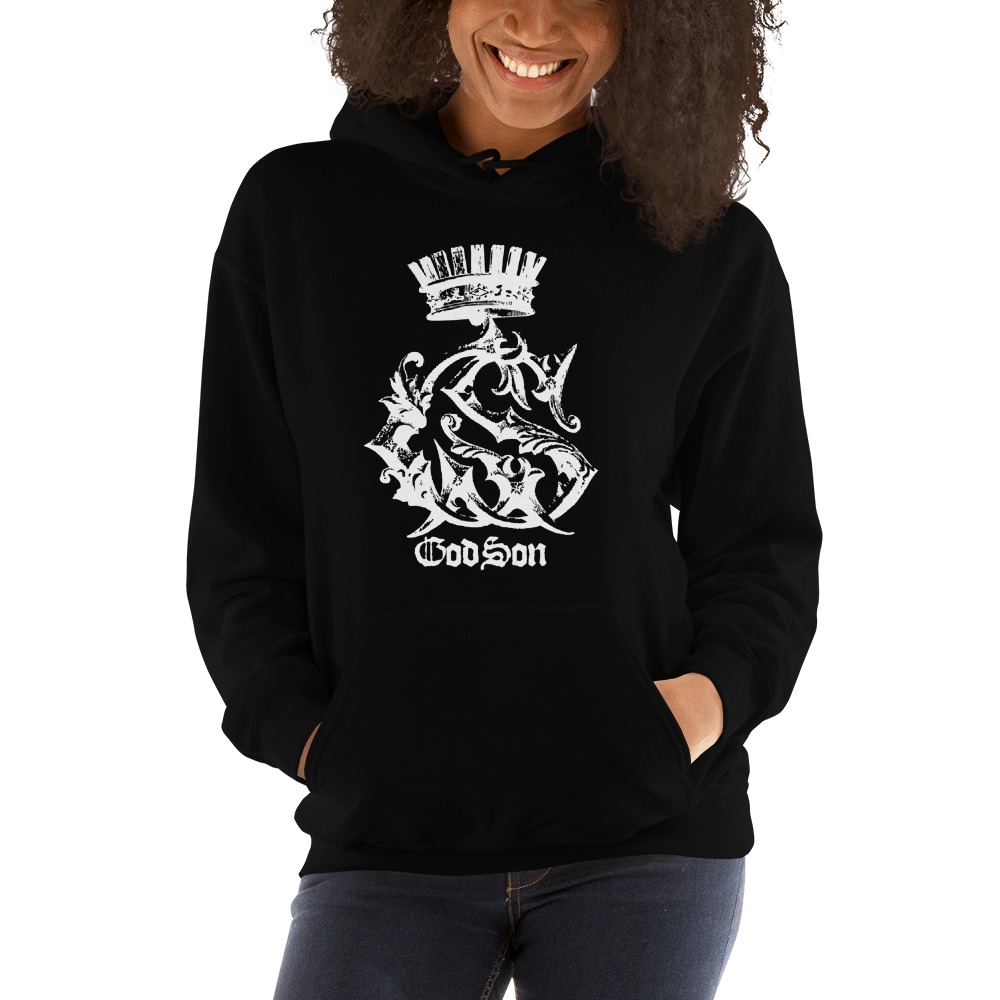 God Son By Raymond Ramos Hoodie, White Logo