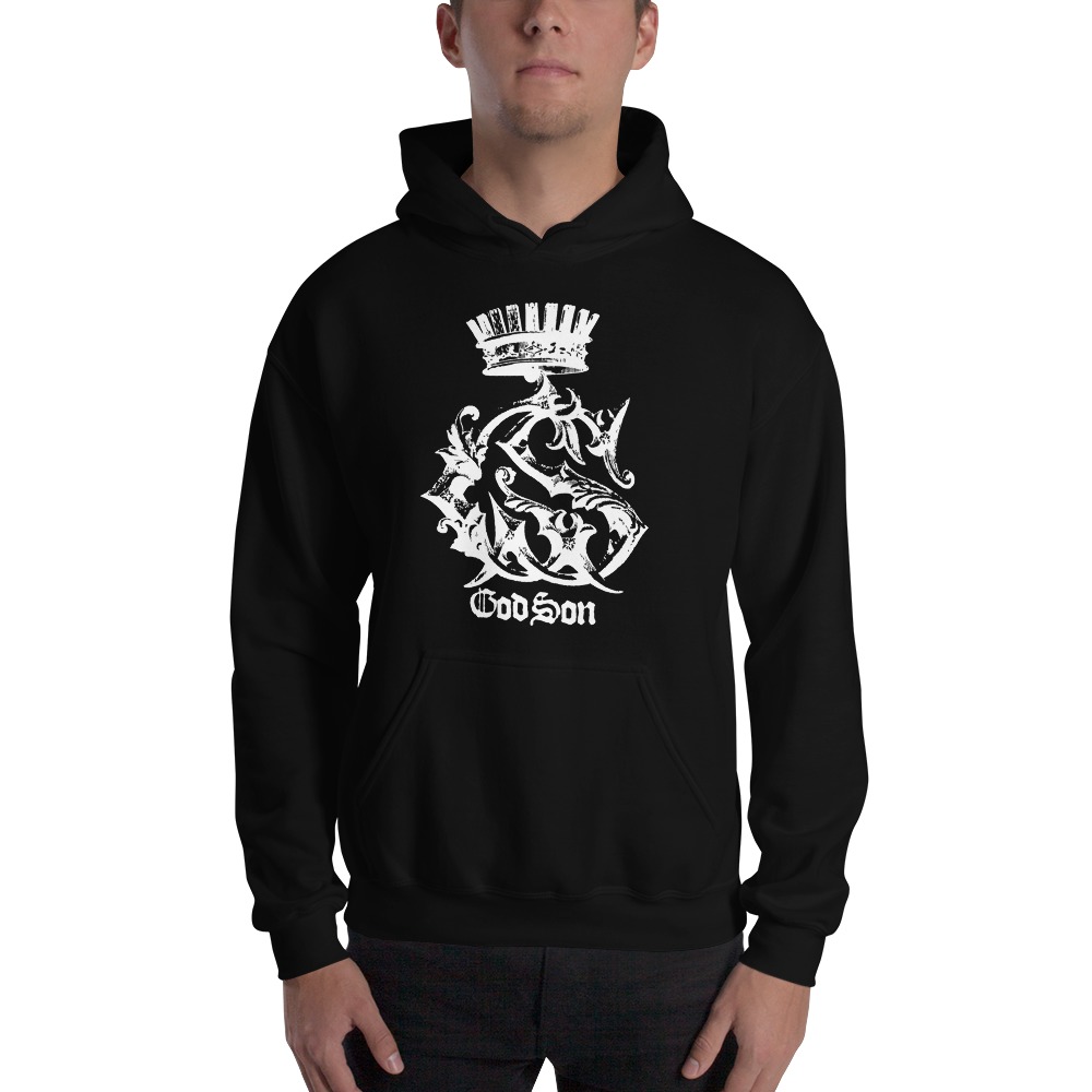 God Son By Raymond Ramos Hoodie, White Logo