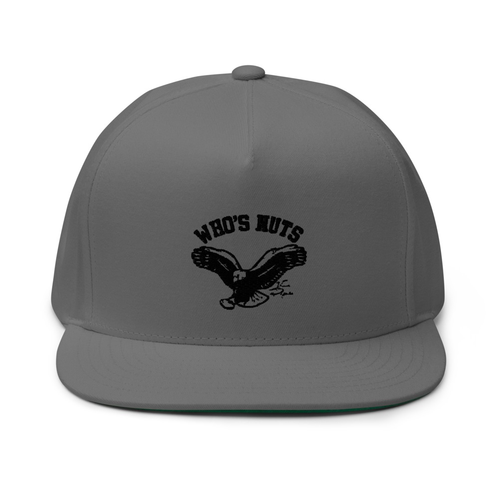 Who's Nuts by Vince Papale Hat, Black Logo
