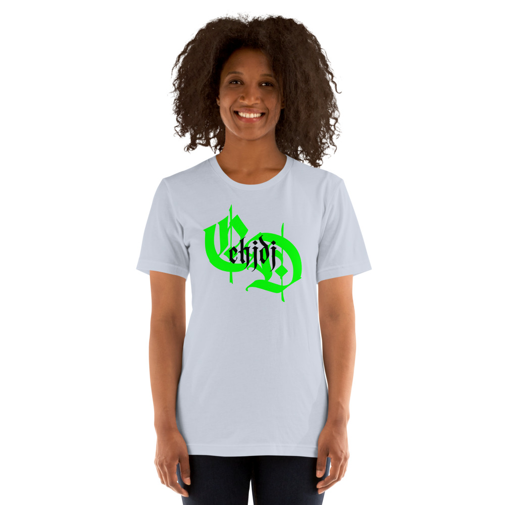 Chidi Ahanotu, Women's T-Shirt, Green Logo
