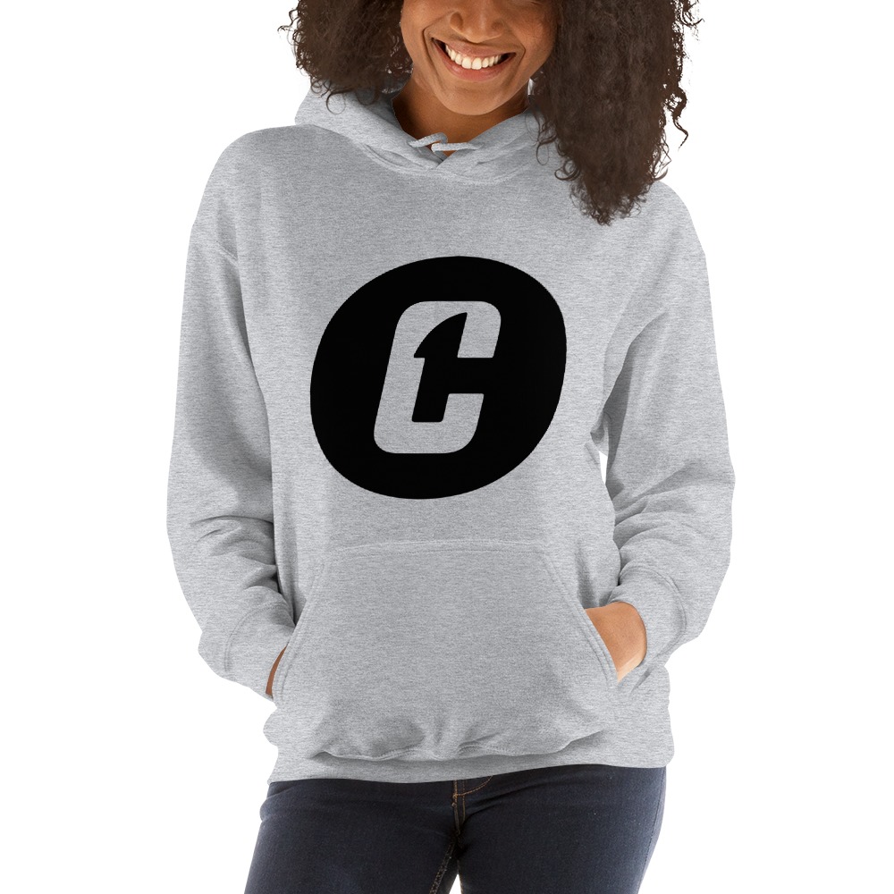 Charlon Kloof Hoodie, Black Logo
