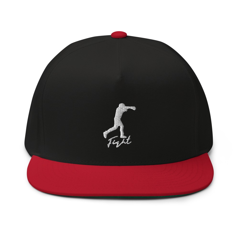 Fight V#2 Hat by Jordyn Konrad, White Logo