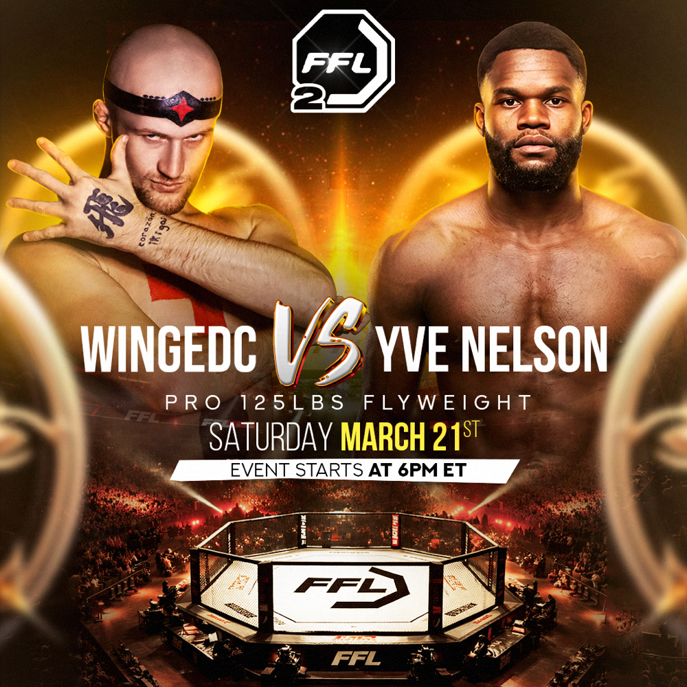 FFL 2 Fight Night β WingedC Pro MMA Debut Live March 21st in Harrisburg Pennsylvania