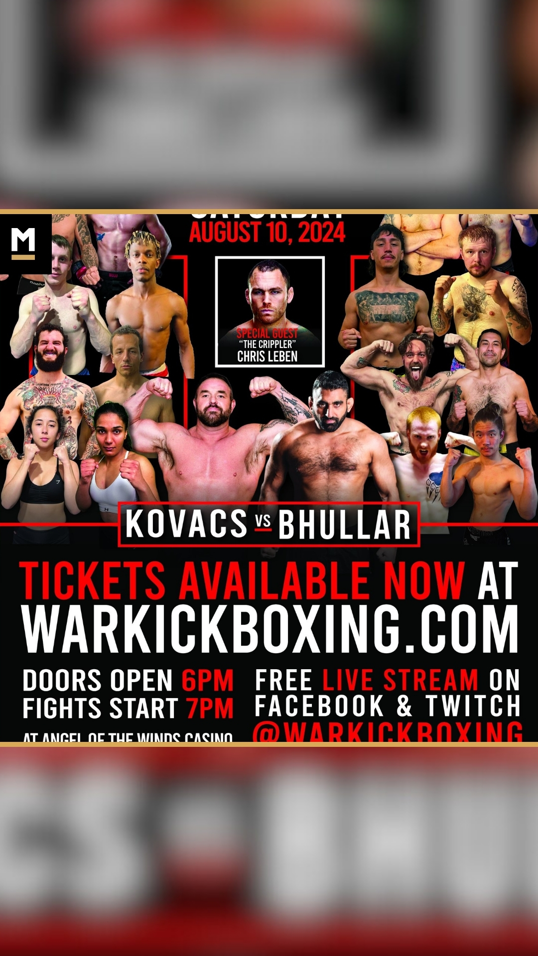 WAR KICKBOXING: Intense battle with...
