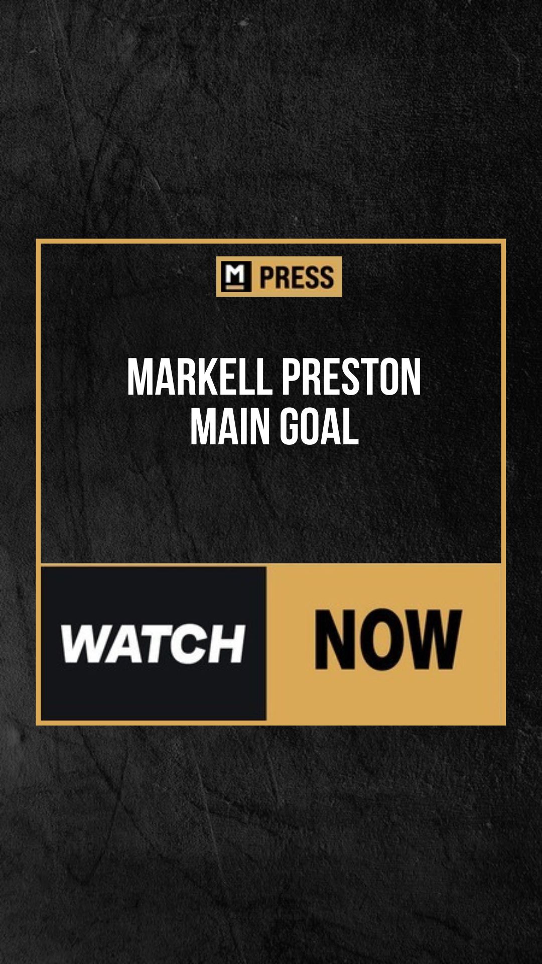 Markell Preston: Fighting for the Z...